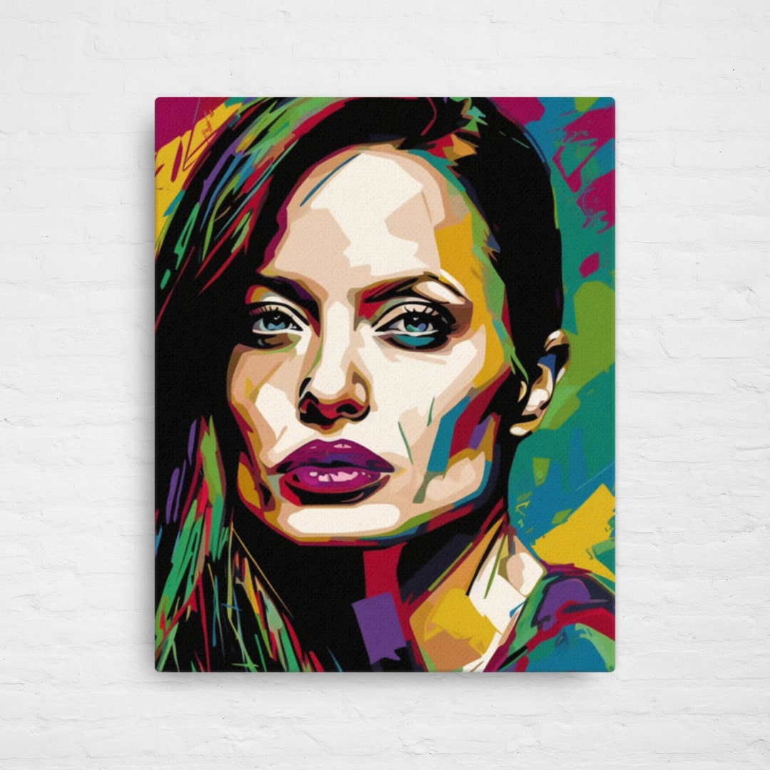 Angelina Jolie Pop Art Celebrity Pop Art Celebrities Wall Art Pop Art