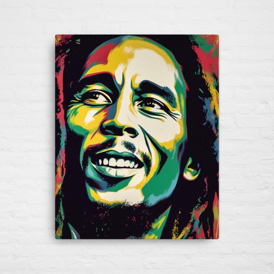 Bob Marley Pop Art Celebrity Pop Art Celebrities Wall Art Pop Art