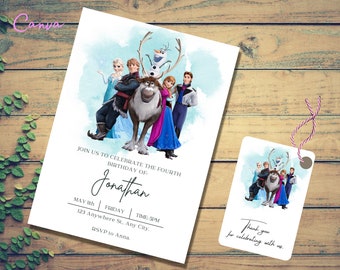 Frozen Geburtstagseinladung, Frozen Video Einladung, Frozen Einladung, Elsa Geburtstag einladen, Elsa Frozen Party, digitale Einladung 0004