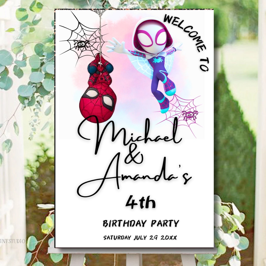 Ghost Spider Birthday Welcome Sing Gwen, Spider Man Birthday Welcome ...