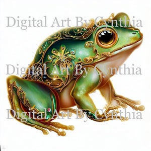 Frosch Digitales Bild Download Mystische Frosch Bild Fantasy Art Print Frosch Download Datei Print Karten stationär Einladung kommerzielle JPG PNG