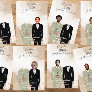 Jeu à gratter mariage, mariage gay, Qui sont nos Mariés