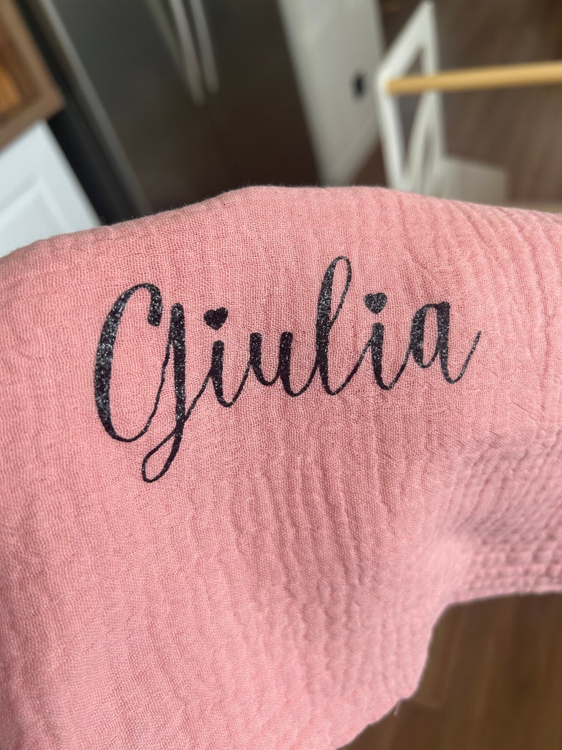 personalized rabbit comforter with first name image 5