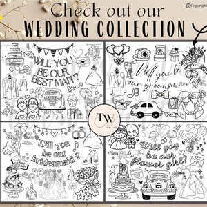 Will You Be Our Flower Girl | Digital Coloring Page, Printable Will You ...