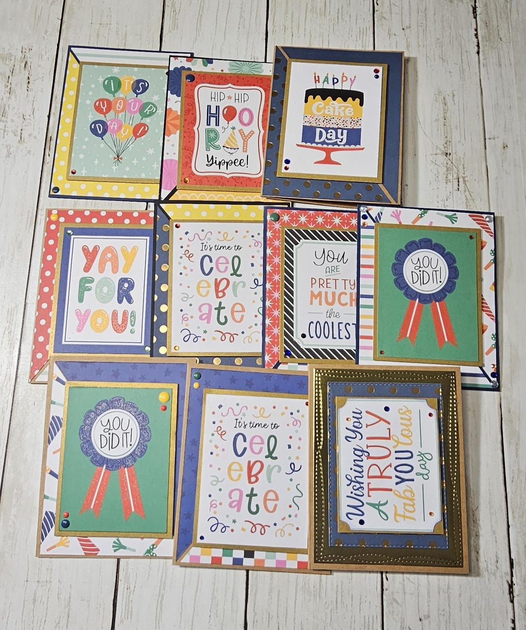 Handmade Celebrations Card Set – Assorted Designs, Blank Inside - Etsy