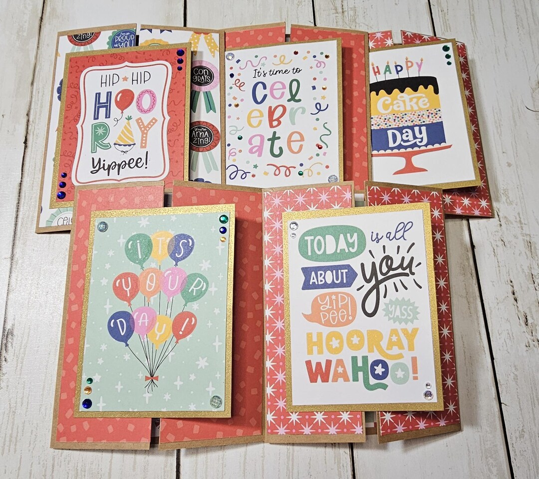 Handmade Celebration Gift Card Holder | A2 Greeting Cards Set - Etsy