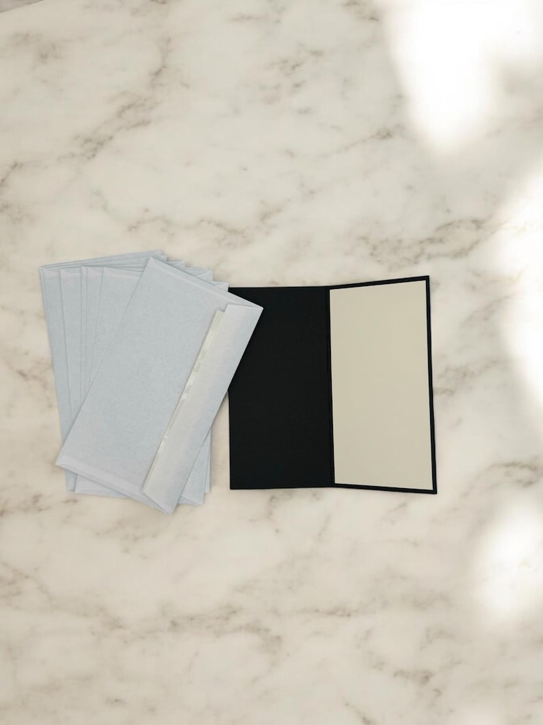 Set of 10 Handmade Mini Slimline Greeting Cards With Envelopes - Etsy