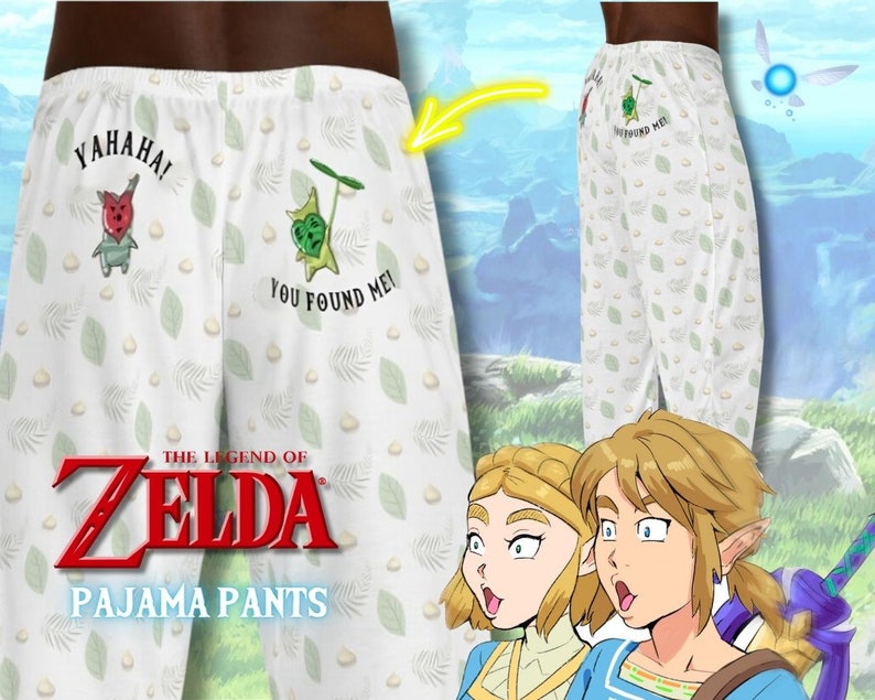 Men's Korok Pajama Pants Funny Novelty Yahaha You Found Me Legend of