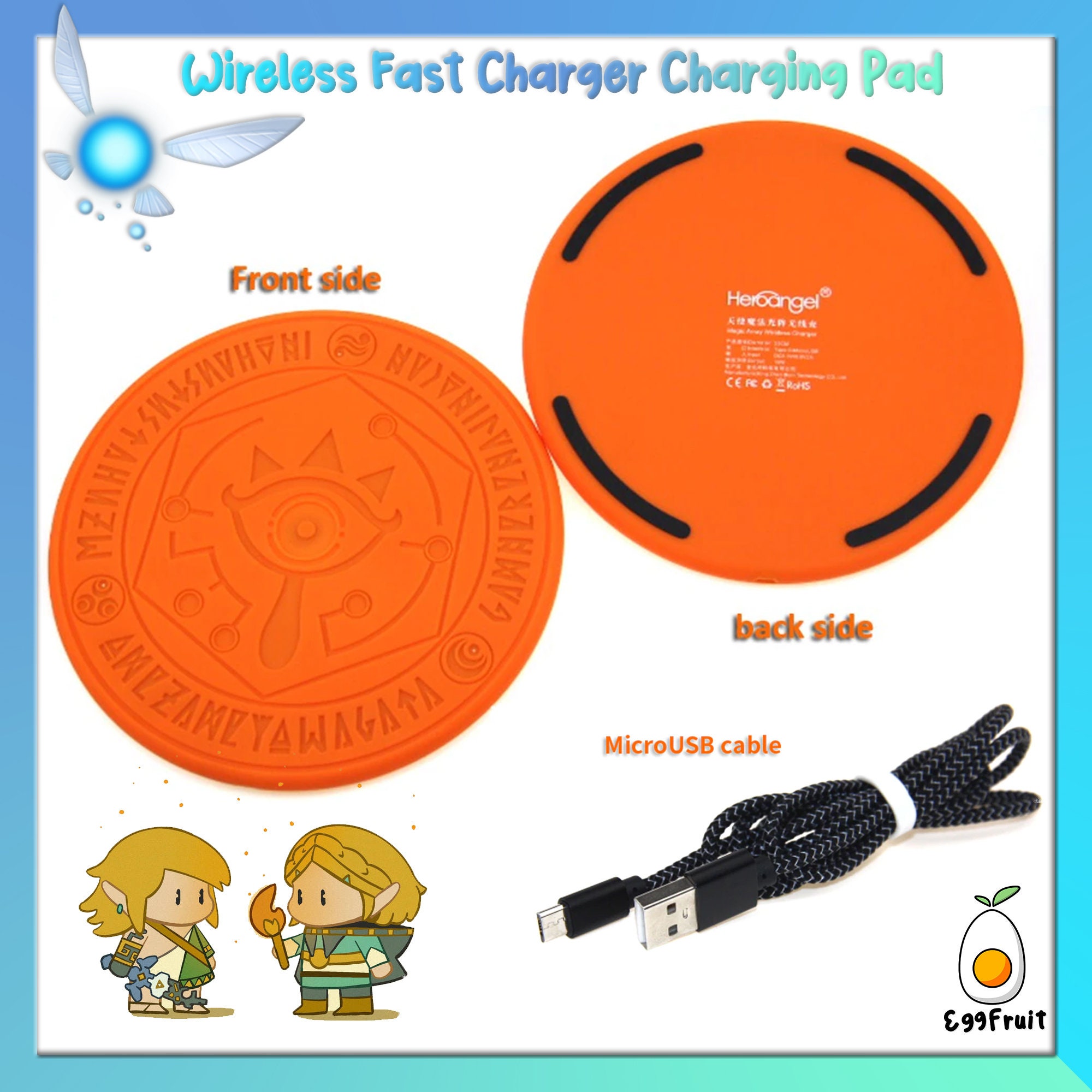 Zelda Wireless Charger / Zelda Charging Pad / Sheikah Slate Etsy Canada