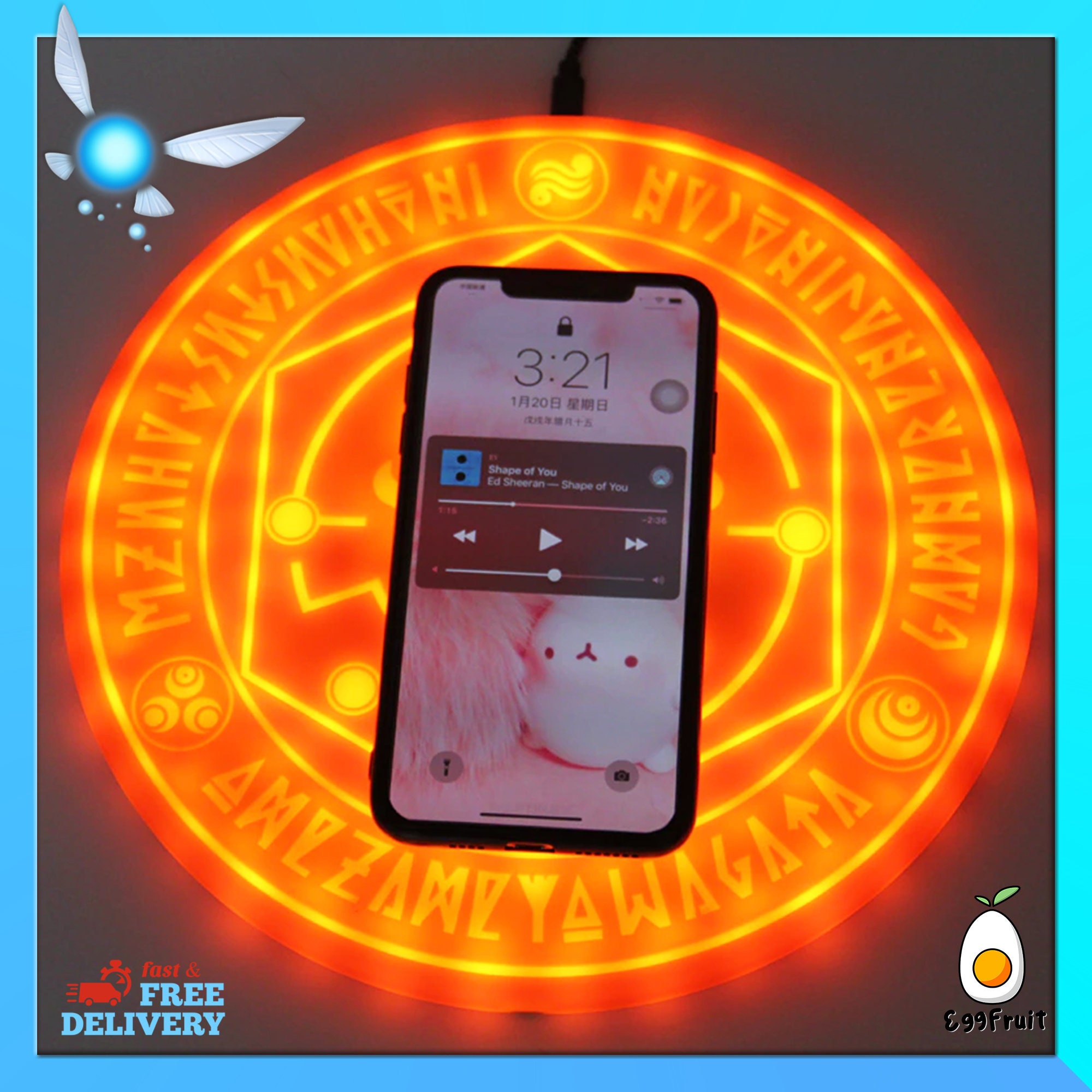 Zelda Wireless Charger / Zelda Charging Pad / Sheikah Slate Etsy Canada