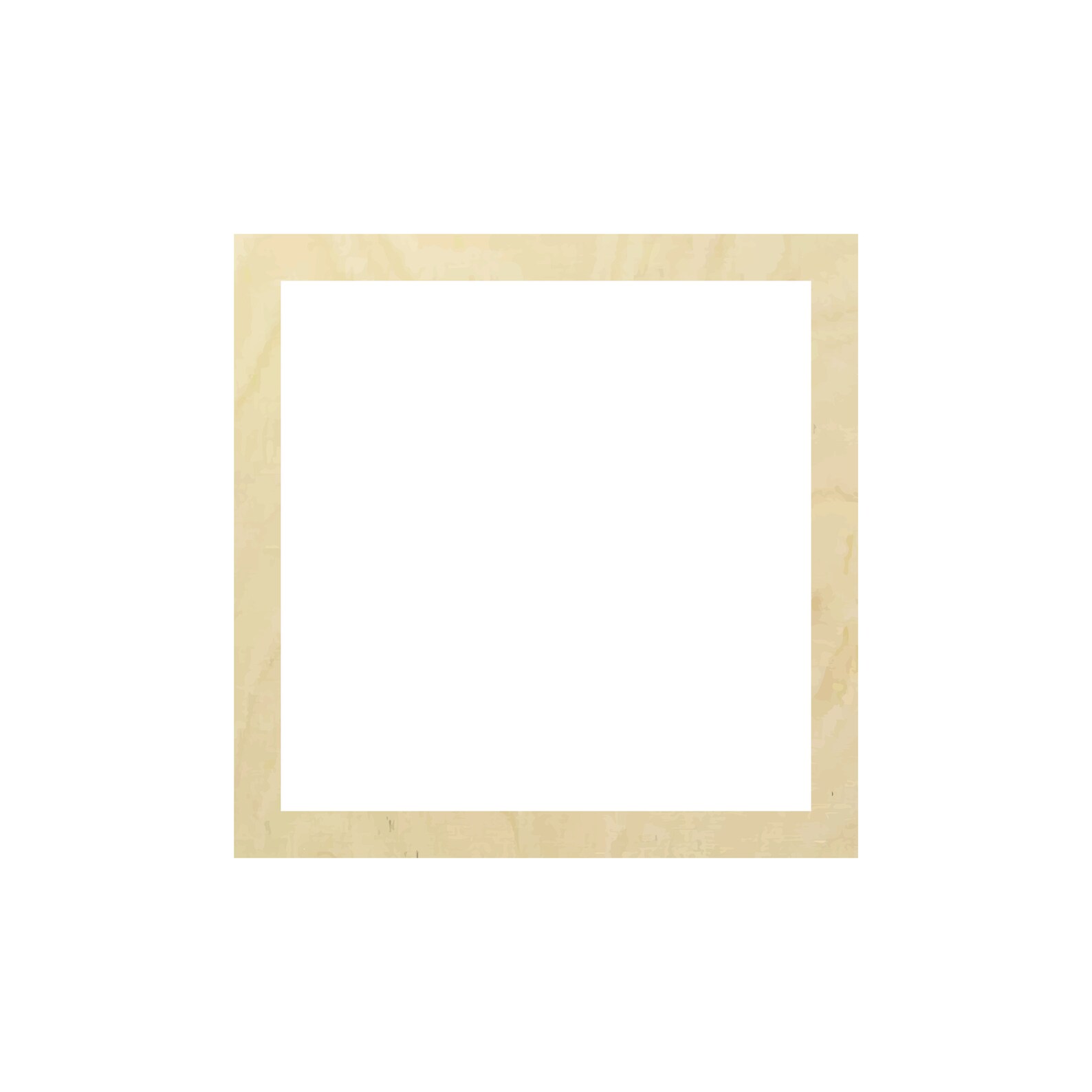 Square Outline Geometry Wooden Shape Crafts Multiple Sizes Laser Cut ...