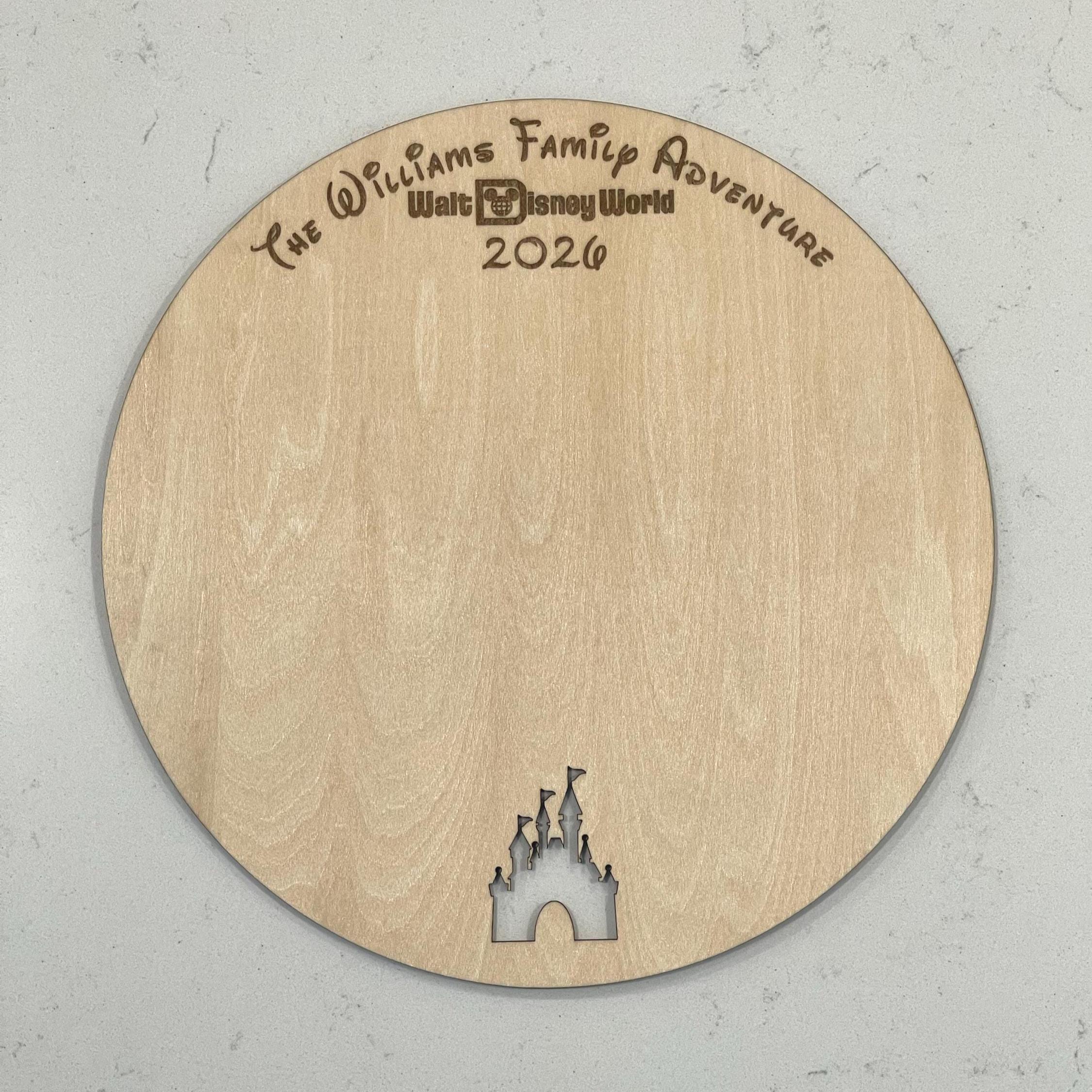 Personalized Disney Parks Autograph Sign Wood Card, Disneyworld ...