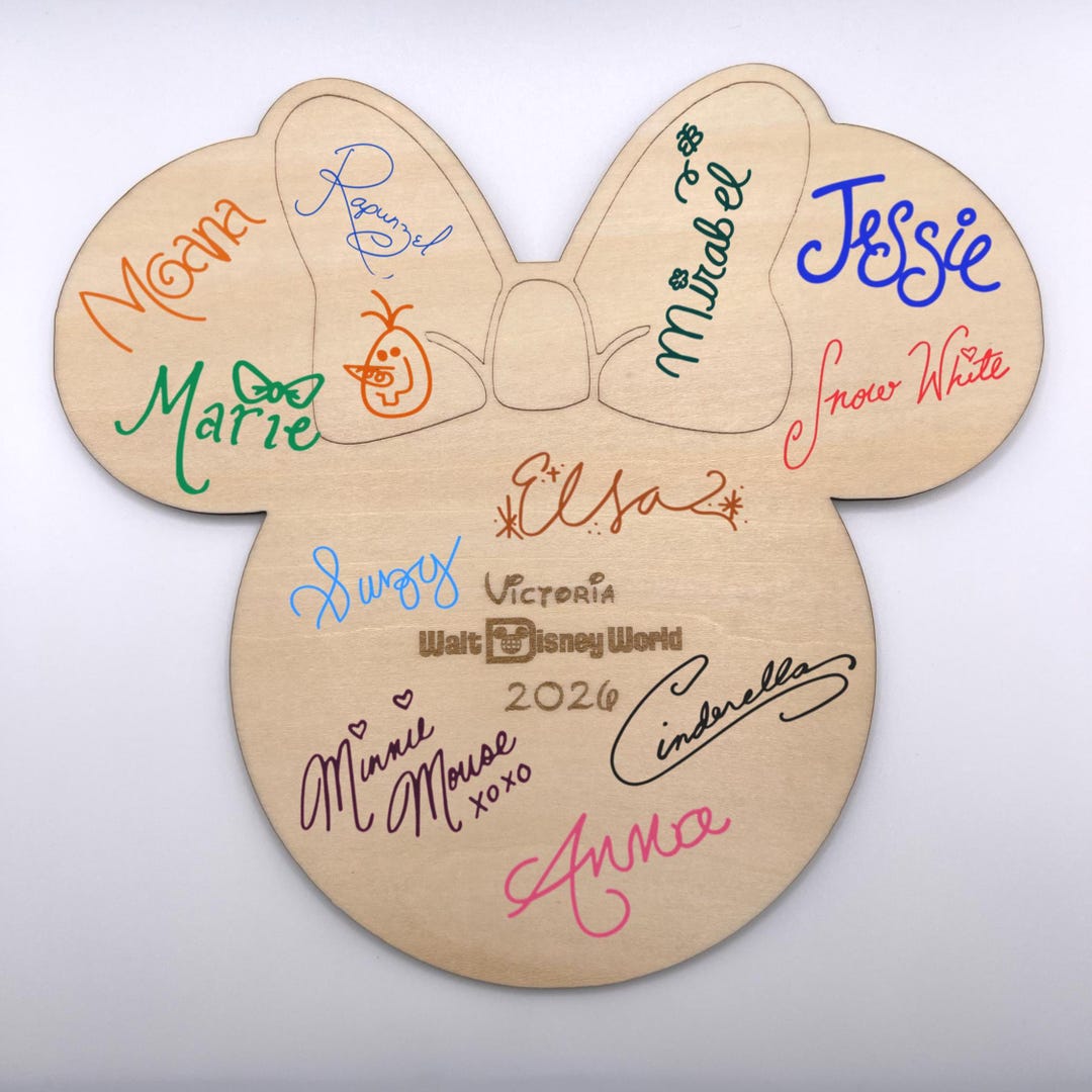 Magical Disney Parks Autograph Sign Card, Disneyworld Disneyland ...
