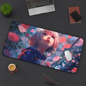 Anime gaming mousepad for gamers desk mat for computer desk-mat for gamer computer accessories for gamers desk mat anime theme