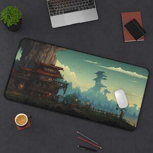 Pixel art mousepad for desk mat for office mousepad for gamer desk mat pixel art adventure mousepad for desk mat with pixel art