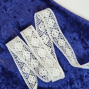 Vintage Cotton Cluny Insertion Lace, Off-White