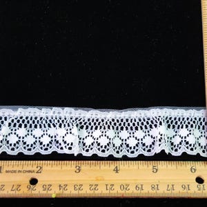 White Ruffle Edge White Ruffled Lace Edging - Etsy
