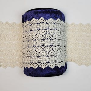 Extra Wide Cotton Blend Cluny Lace