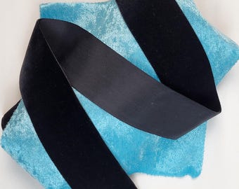 Vintage, Black Velvet Ribbon - 50mm