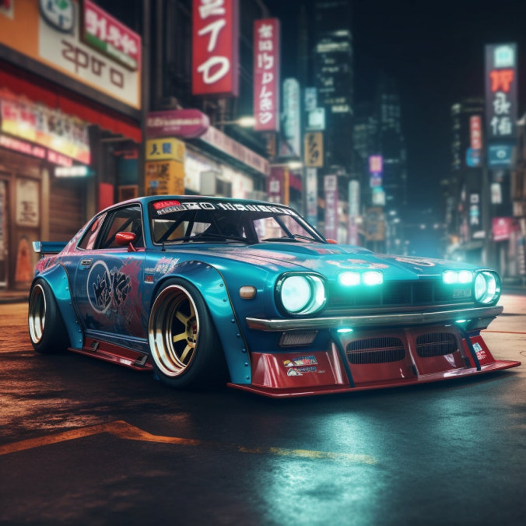 JDM Car Printable Canvas JDM Car Wall Art Japanese Drift Car Etsy