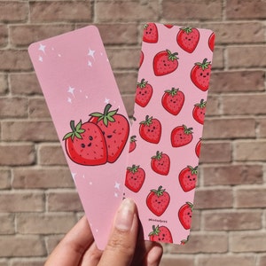 Segnalibro Mirtillo / Segnalibro Fragola / Segnalibro Lime / Segnalibro Frutta / Arte Kawaii / Segnalibro Kawaii / Arte Kawaii