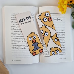 Duck Off Bookmark | Handmade Bookmark | I am reading bookmark