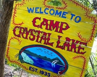 Friday the 13th - Wooden Camp Crystal Lake Sign