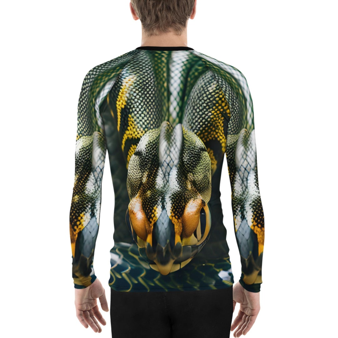 Unisex Adult Gold and Black Python Rash Guard - Etsy
