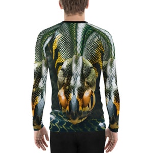 Unisex Adult Gold And Black Python Rash Guard