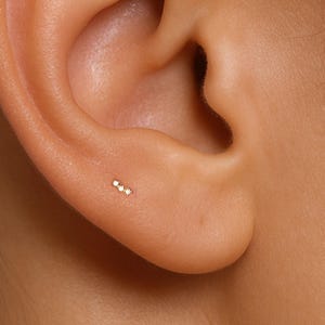 316L Surgical Steel  • Very Tiny CZ  stud • Tiny Cz Stud Earring • Minimalist Earring • Dainty Stud Earring