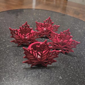 Maple Leaf Napkin Rings - 4 Pack