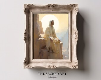 Sermon on the Mount Print: Jesus, The Beatitudes (Digital Download)