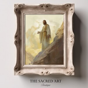Sermon on the Mount Art Print: Jesus, The Beatitudes (Digital Download)