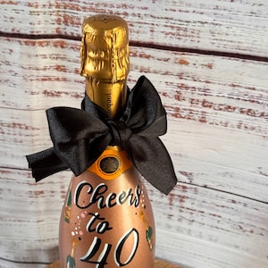 Celebration Hand Painted Bottle  ALCOHOL NOT INCLUDED!