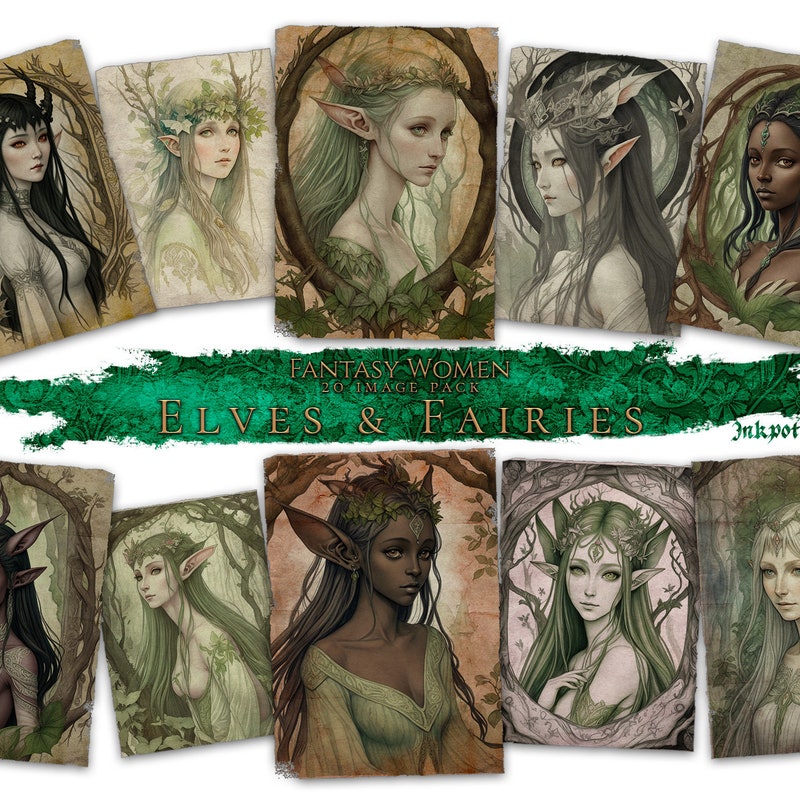 Dnd Character Art Elf - Etsy