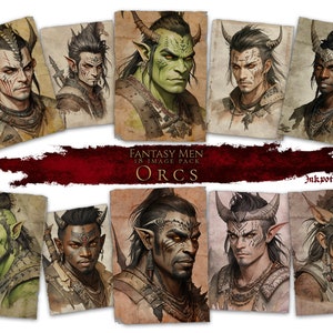 Character Portraits: Male Orcs