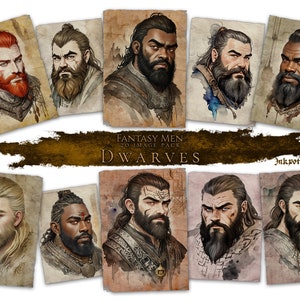Character Portraits: Male Dwarves