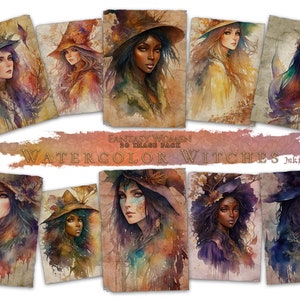 Character Portraits: Watercolor Witches