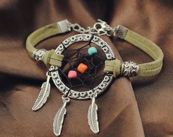 Dreamcatcher Charm Bracelet - Good Luck Bracelet - Handmade Bracelet