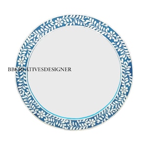 Handmade wooden bone inlay mirror frame / wall decor / wall mirror in modern pattern