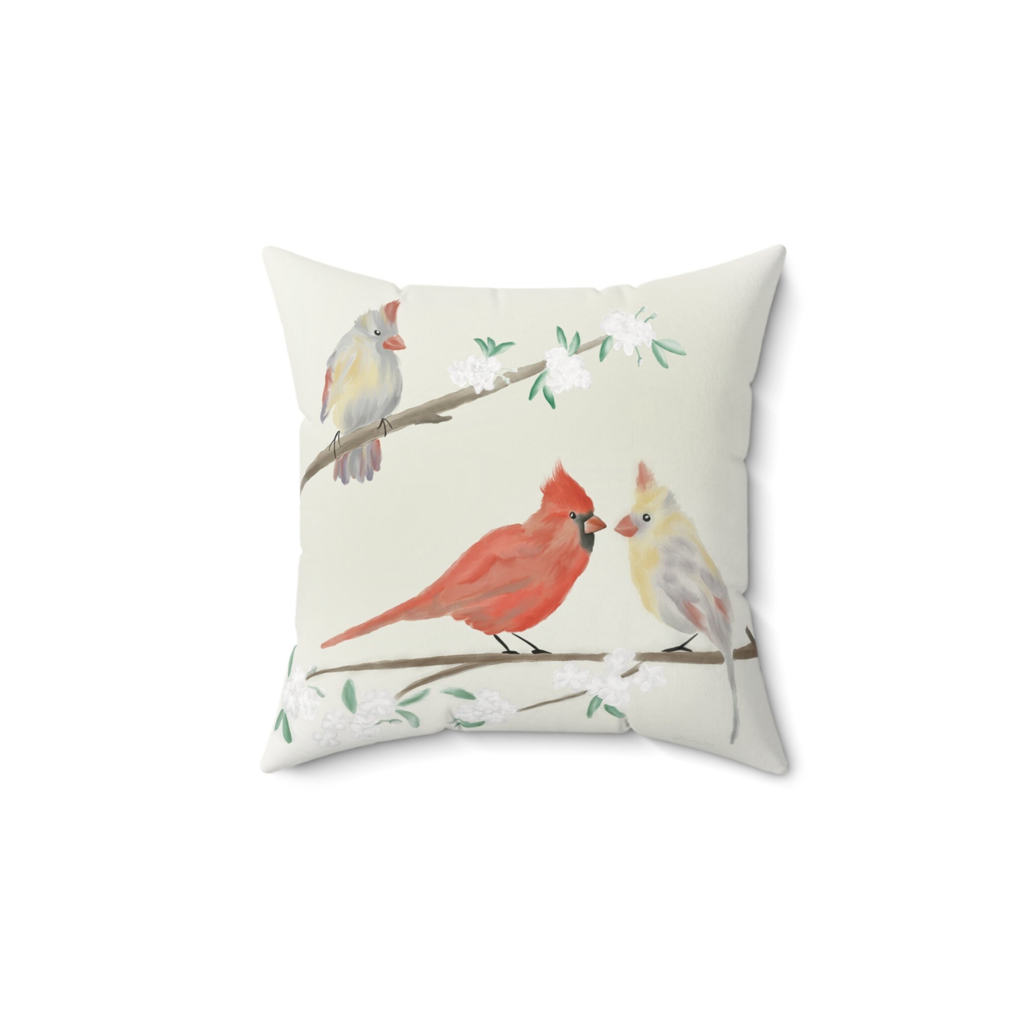 Red cardinal pillows hotsell