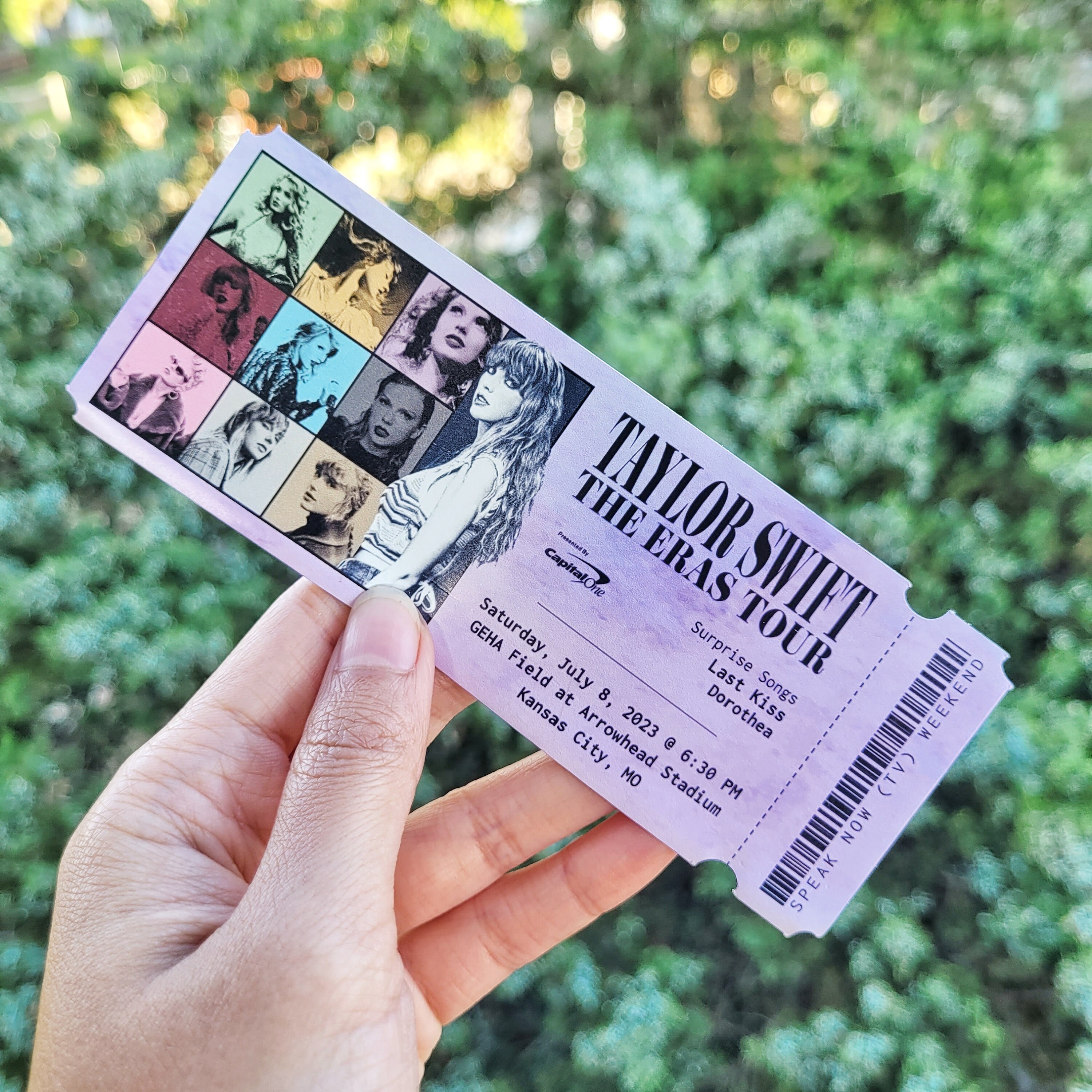 Eras Tour Ticket Swiftie Swiftie Keepsake Atlanta TS Eras