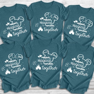 Custom Disney Making Magical Memories Together Shirt, Personalized Family Trip Shirt, Disney Family Trip Shirt, Disney Trip 2024 Shirt