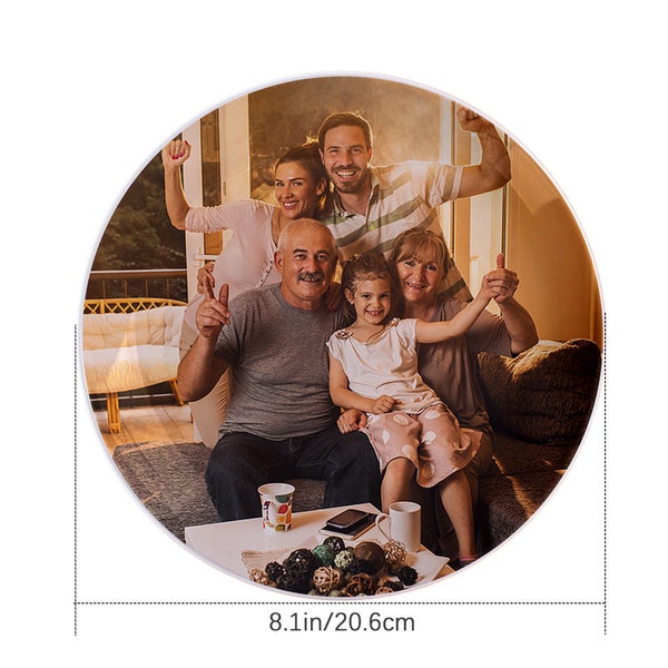 Fully Customizable Photo Ceramic Dinner Plates