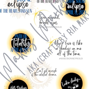 Eclipse Design Bundle Total Solar Eclipse T-Shirt Designs PNG SVG