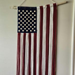 American Flag Macrame