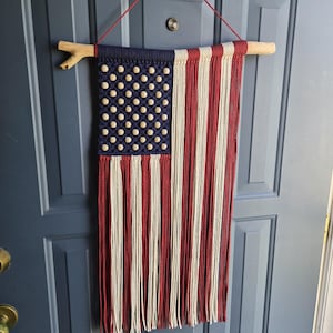 American Flag Macrame