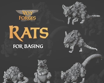 Rats for basing and miniatures