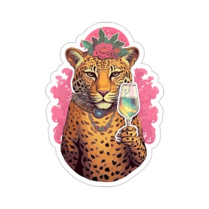 Leuke Luipaard Sticker #4