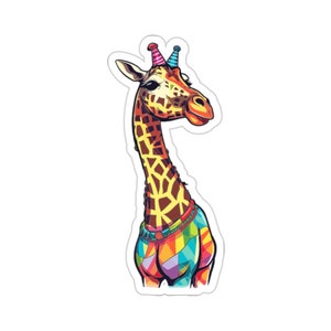 Fun Party Giraffe Sticker #5